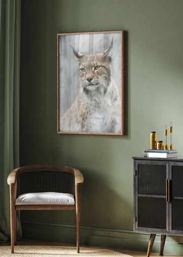 Intense Lynx Portrait | Poster - Room Interior 2