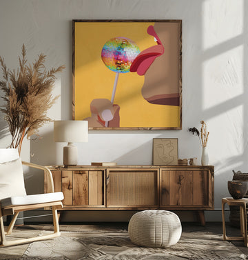 Licking Disco Lollipop | Poster - Room Interior 2