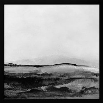 Mono Landscape No1 | Poster - Black Metal Frame Interior