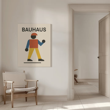 Bauhaus Walking Figure | Canvas - Room Interior 1