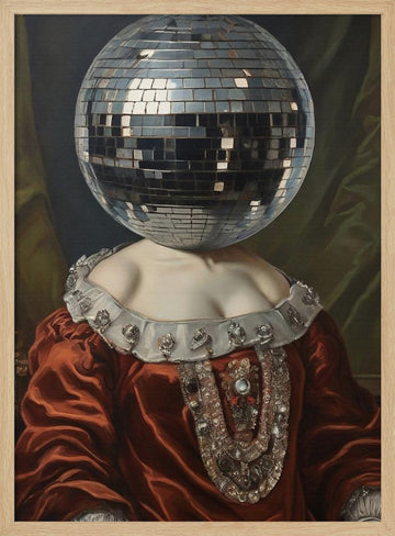 Regal Disco Portrait | Poster - Wood Frame Interior