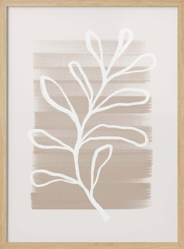 Leafy Whispers | Poster - Wood Frame Interior