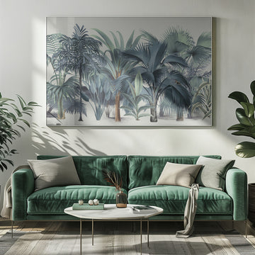 Lush Tropical Palm Jungle | Poster - Room Interior 1