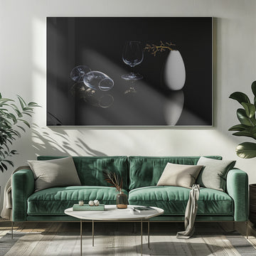 Elegant Glassware Still Life | Poster - Room Interior 1
