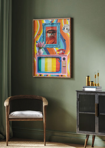 Retro Otter Vibe | Poster - Room Interior 2