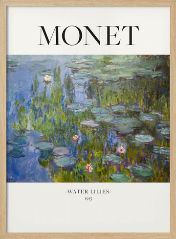 Water Lilies 1915 | Poster - Wood Frame Interior