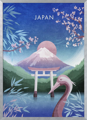 Tranquil Japan Dream | Poster - Silver Frame Interior