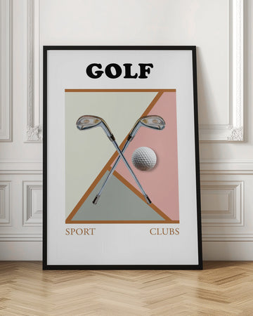 Modern Golf Geometry | Poster - Room Interior 1