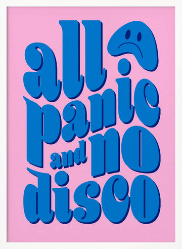 All Panic No Disco | Poster - White Frame Interior