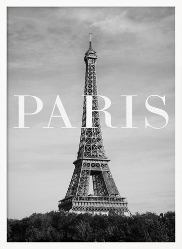 Eiffel Tower Paris | Poster - White Frame Interior