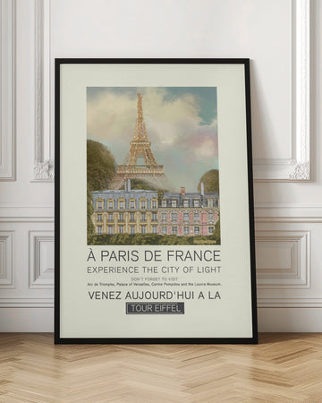 Dreamy Paris City View | Poster - Room Interior 1