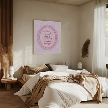 Sassy Pink Revenge Quote | Canvas - Room Interior 2