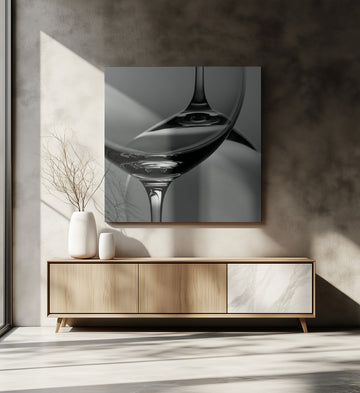 Elegant Glass Reflections | Canvas - Room Interior 2