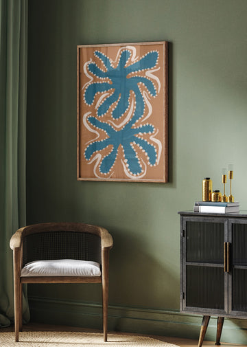 Organic Blue Shapes | Poster - Room Interior 2