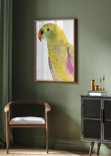 Vibrant Parrot Profile | Poster - Room Interior 2