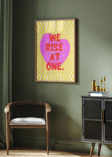 We Rise At One Heart | Poster - Room Interior 2
