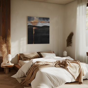 Molten Gold Cascade | Canvas - Room Interior 2