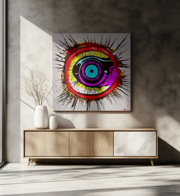 Vivid Eye Burst | Canvas - Room Interior 2