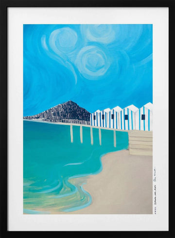 AMALFI COAST, ITALY | Poster - Black Metal Frame Interior