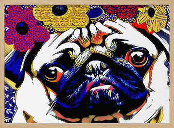 Puggles | Poster - Wood Frame Interior