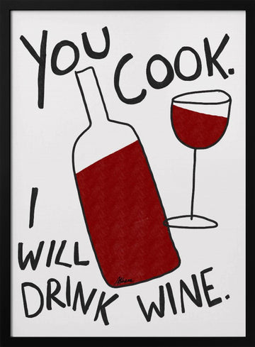 You Cook! | Poster - Black Metal Frame Interior