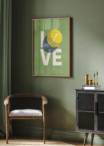 Tennis Love Court | Poster - Room Interior 2