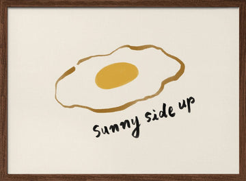 Sunny Side Up | Poster - Walnut Frame Interior