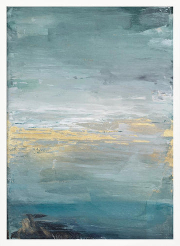 A Serene Seascape | Poster - White Frame Interior