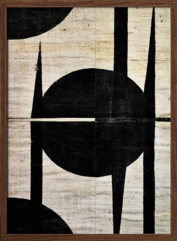 Geometric Harmony | Poster - Walnut Frame Interior