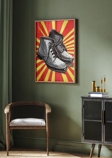 Pop Art Boots | Poster - Room Interior 2