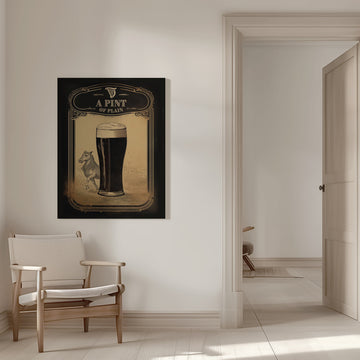 Irish Stout and Horse | Canvas - Room Interior 1