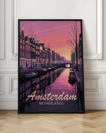 Amsterdam Sunset Canal | Poster - Room Interior 1