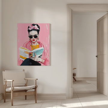 Fashionable Book Lover | Canvas - Room Interior 1