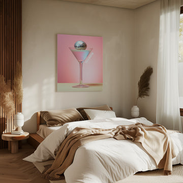 Vibrant Disco Martini | Canvas - Room Interior 2