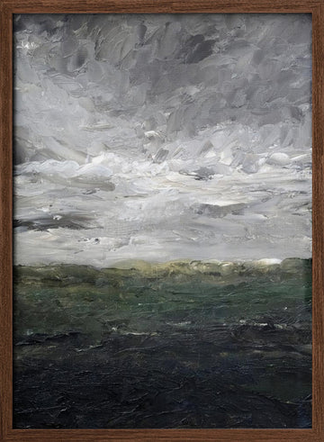 Landscape Study the Heath 1905 | Poster - Walnut Frame Interior