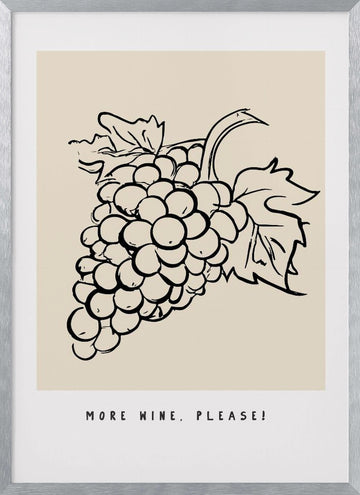 Grapes of Joy | Poster - Silver Frame Interior