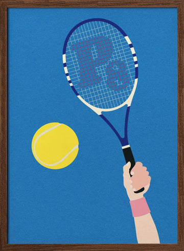 Perfect Serve | Poster - Walnut Frame Interior
