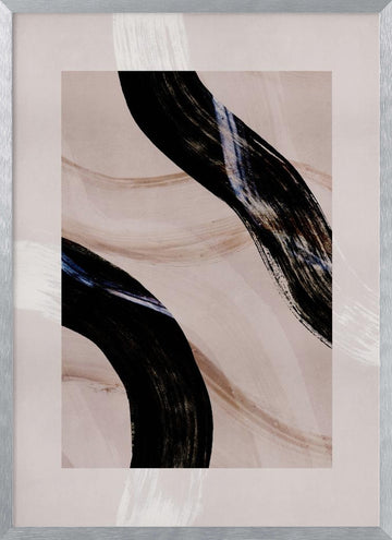 Lines and Shapes 5 | Poster - Silver Frame Interior