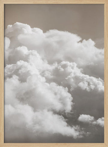 Sandy Clouds | Poster - Wood Frame Interior