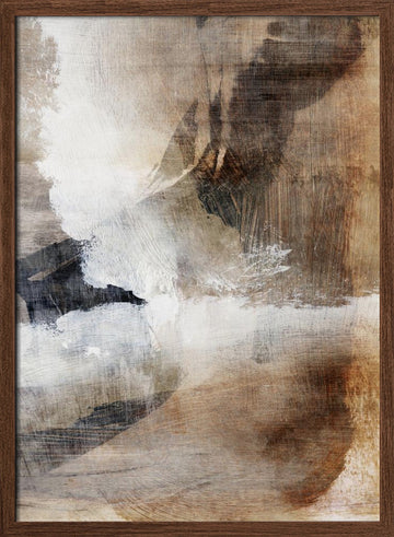 Layers 2 | Poster - Walnut Frame Interior