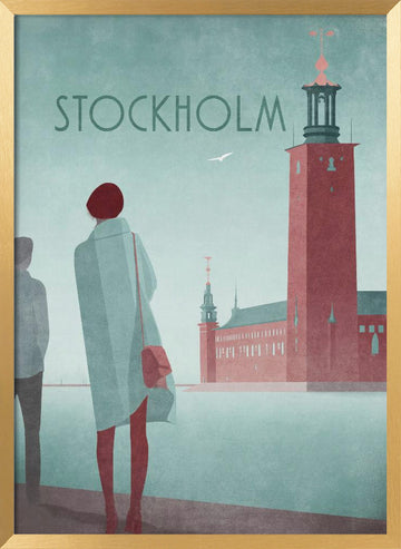 STOCKHOLM 2 - Stockholm City Hall | Poster - Gold Frame Interior