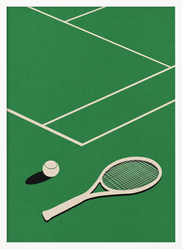 Rosi Feist Lawn Tennis Club | Poster - White Frame Interior