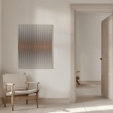 Shimmering Copper Lines | Canvas - Room Interior 1
