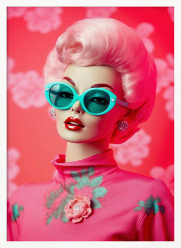 Retro Glamour Icon | Poster - White Frame Interior