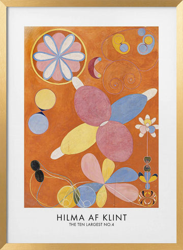 The Ten Largest No.4 Poster | Poster - Gold Frame Interior
