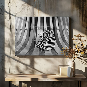 Graceful Striped Dancer | Canvas - Room Interior 2