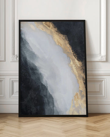 Golden Black Flow | Poster - Room Interior 1
