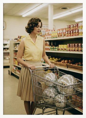 Grocery Store Glamour | Poster - White Frame Interior