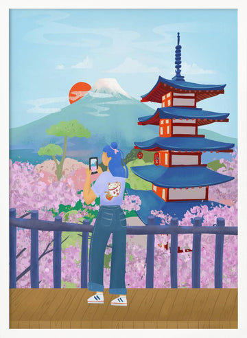 Japan | Poster - White Frame Interior