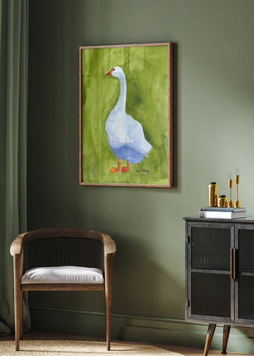 Elegant White Goose | Poster - Room Interior 2